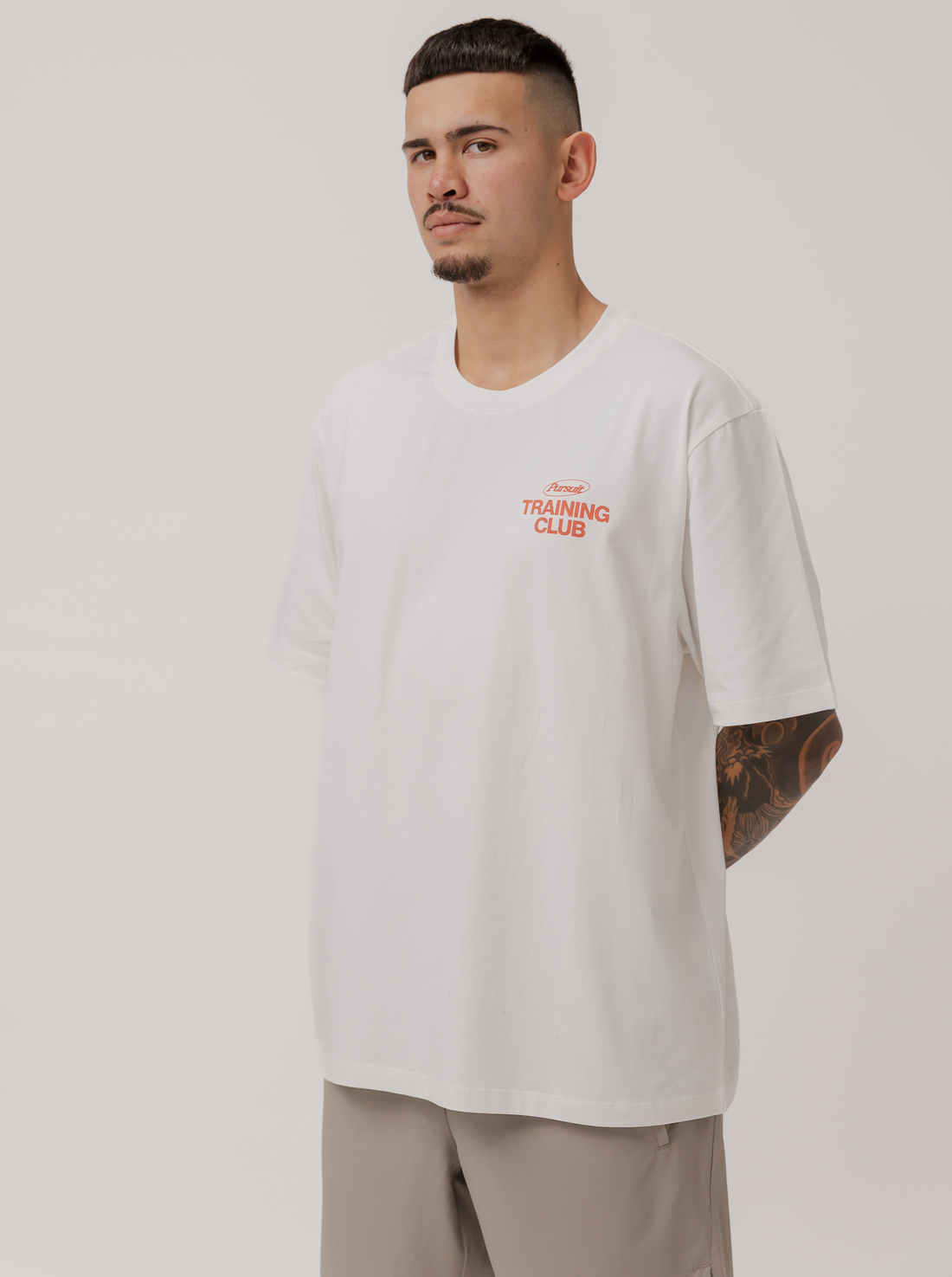 Training Track Tee in White