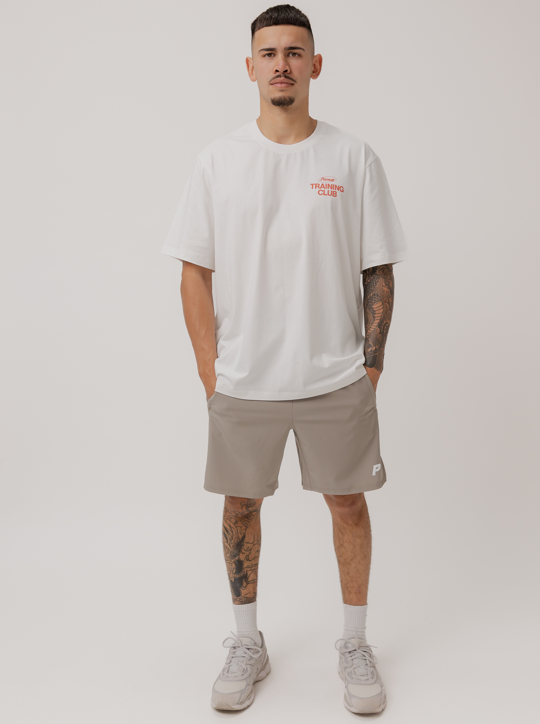 Training Track Tee in White