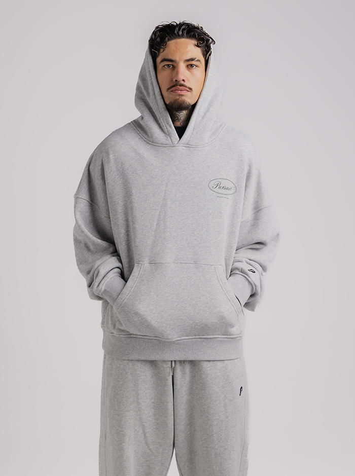 Script Hoodie in Champion Grey