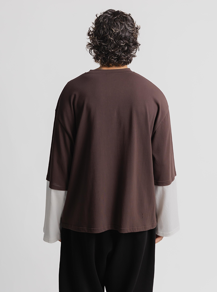 Stacked Tee in Umber