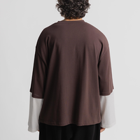 Stacked Tee in Umber