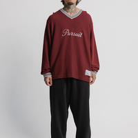 Long Sleeve Formation Jersey in Crimson