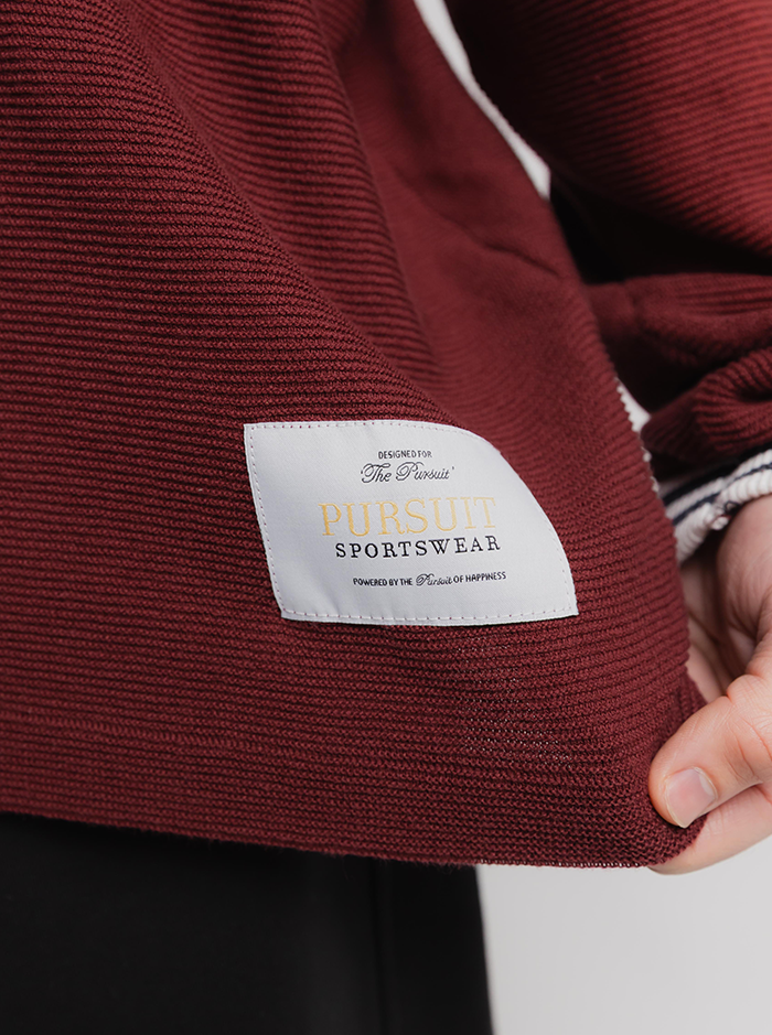 Long Sleeve Formation Jersey in Crimson